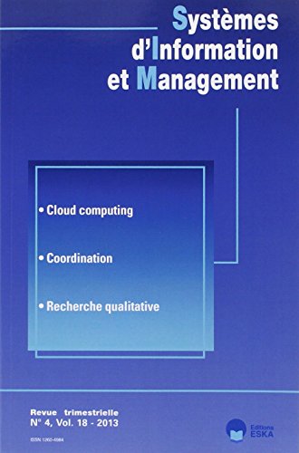 9782747222969: SYSTEMES D INFORMATION ET MANAGEMENT N 4 2013