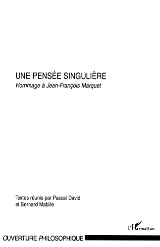 Stock image for Une pense singulire for sale by Chapitre.com : livres et presse ancienne