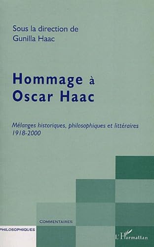 Beispielbild fr Hommage  Oscar Haac zum Verkauf von Chapitre.com : livres et presse ancienne