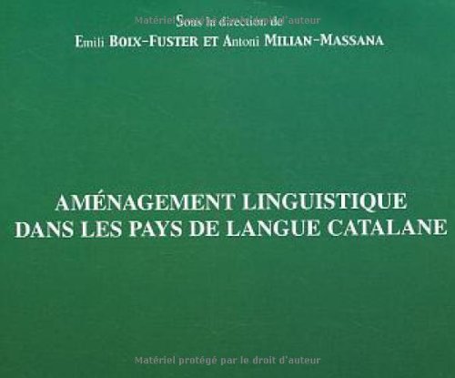 Imagen de archivo de Amnagement linguistique dans les pays de langue catalane a la venta por Gallix