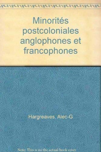 9782747560399: Minorits postcoloniales anglophones et francophones (Etudes culturelles compares)