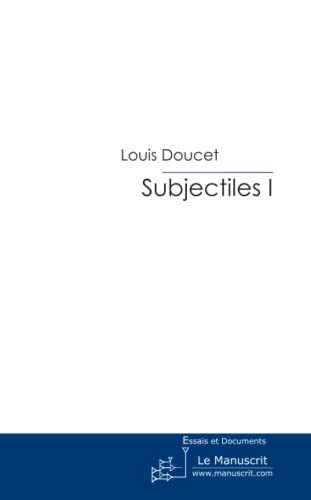 9782748191127: Subjectiles I