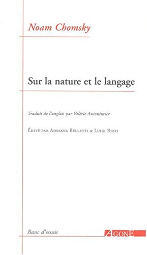 Stock image for Sur la nature et le langage for sale by Revaluation Books