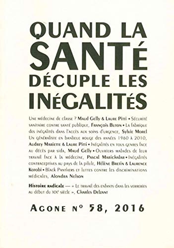 9782748902686: Agone 58:  Quand la sant dcuple les ingalits 