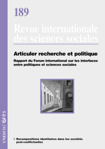 9782749210117: Riss 189 Articuler Recherche et Politiq