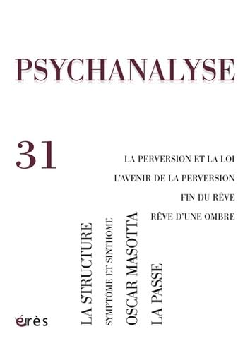 Beispielbild fr Psychanalyse, N 31, Novembre 2014 : zum Verkauf von Revaluation Books