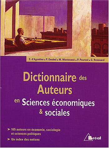 9782749501178: Dictionnaire des auteurs en Sciences conomiques & sociales