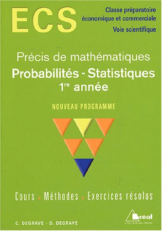 Stock image for Probabilits - Statistiques 1re anne ECS for sale by Ammareal
