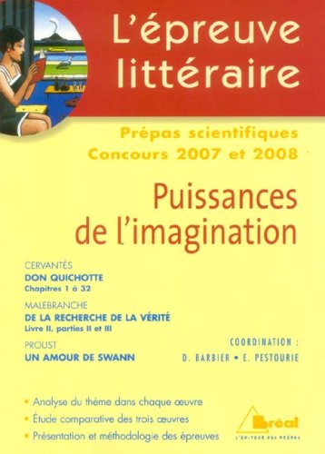 Beispielbild fr Puissances de l'imagination, L'preuve Littraire 2007/2008 zum Verkauf von Ammareal