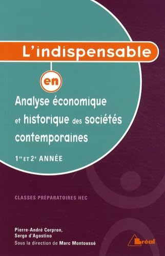 Stock image for L'indispensable en analyse conomique et historique des socits contemporaines 1e et 2e anne for sale by medimops