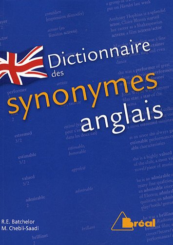 Imagen de archivo de Dictionnaire des synonymes anglais a la venta por Ammareal