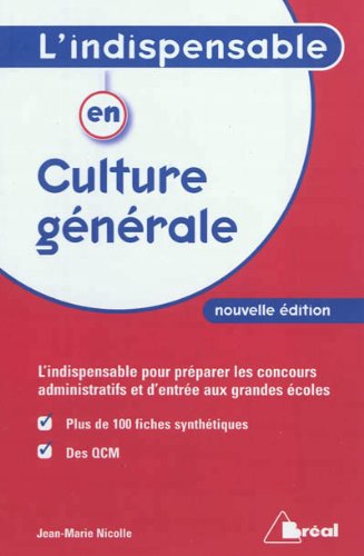 Stock image for L'Indispensable en Culture Generale for sale by Ammareal