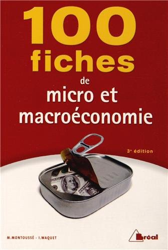 Beispielbild fr 100 fiches de micro et macroconomie zum Verkauf von Ammareal