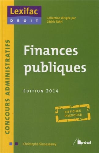 9782749532820: Finances publiques (Lexifac droit) (French Edition)