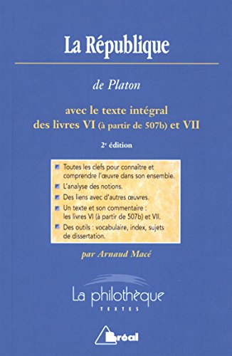 Beispielbild fr La Rpublique Platon et Mac, Arnaud zum Verkauf von BIBLIO-NET