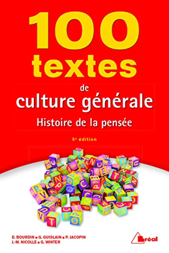 Beispielbild fr 100 Textes De Culture Gnrale : Histoire De La Pense zum Verkauf von RECYCLIVRE