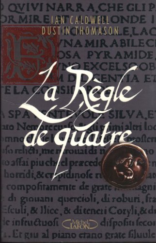 Stock image for La rgle de quatre for sale by A TOUT LIVRE