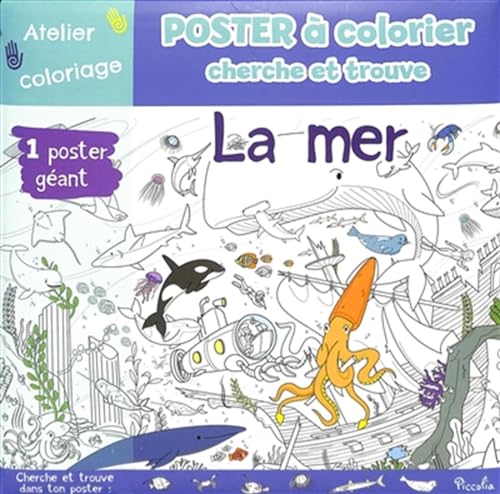 Beispielbild fr Poster  colorier cherche et trouve : la mer zum Verkauf von Librairie La cabane aux bouquins