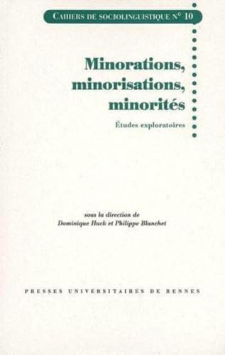9782753502000: Minorations, minorisations, minorits: Etudes exploratoires