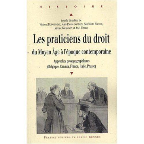 Beispielbild fr Les Praticiens Du Droit Du Moyen Age  L'poque Contemporaine : Approches Prosopographiques, Belgiqu zum Verkauf von RECYCLIVRE