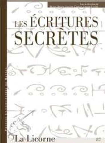 Stock image for Ecritures secrtes for sale by medimops