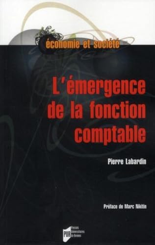 Imagen de archivo de L'emergence de la fonction comptable a la venta por Librairie La Canopee. Inc.