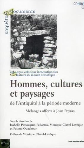 Beispielbild fr HOMMES CULTURES ET PAYSAGES zum Verkauf von Gallix