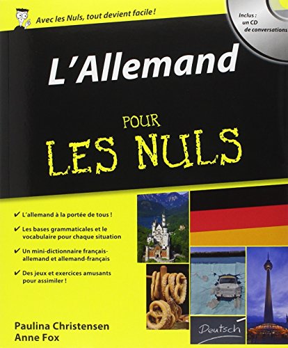 Imagen de archivo de L'allemand pour les nuls + cd a la venta por AwesomeBooks