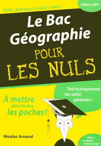 Beispielbild fr Le Bac Gographie pour les nuls zum Verkauf von Ammareal