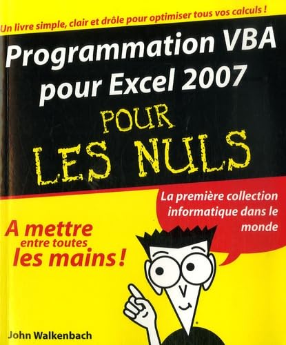 Beispielbild fr Programmation VBA pour Excel 2007 zum Verkauf von medimops