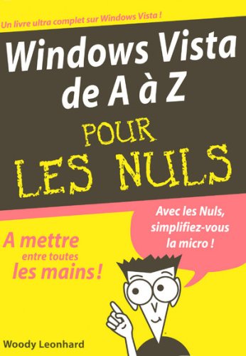 Beispielbild fr Windows Vista de A  Z pour les nuls zum Verkauf von Ammareal