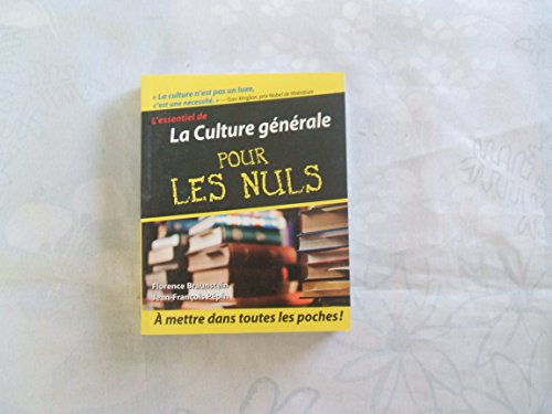 Beispielbild fr Culture Generale Poche pour les Nuls zum Verkauf von Ammareal