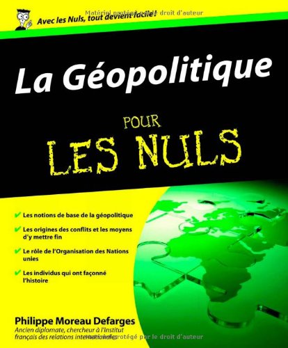 Stock image for GEOPOLITIQUE POUR LES NULS for sale by Ammareal