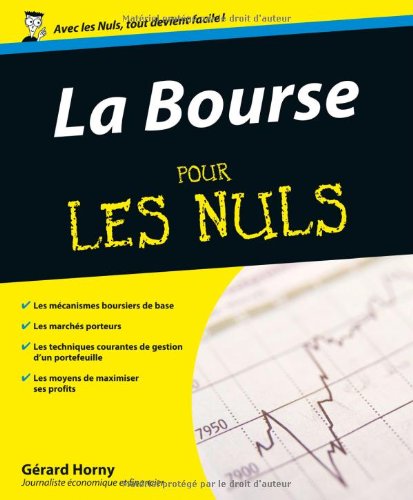 Stock image for La bourse pour les nuls for sale by medimops