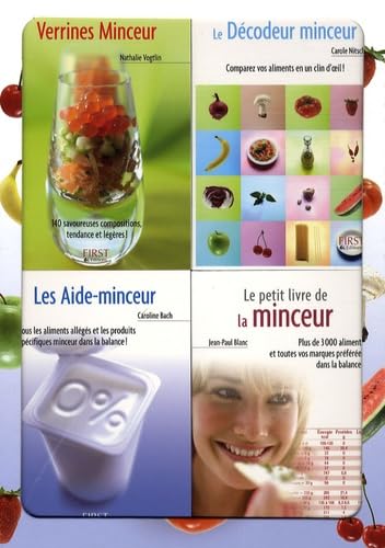 Stock image for Mince sur toute la ligne !: Coffret en 4 volumes : Verrines Minceur, Le Dcodeur minceur, Les Aide-minceur, Le petit livre de la minceur for sale by Ammareal