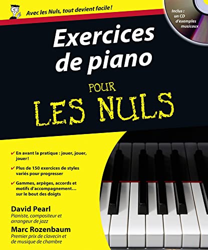 9782754013376: Exercices de piano pour les nuls (+ 1 CD)