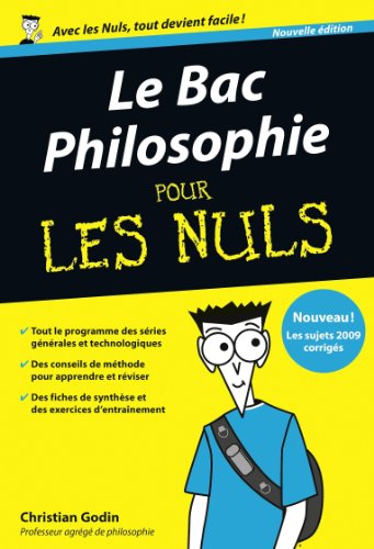 Stock image for Le Bac philosophie pour les nuls for sale by medimops