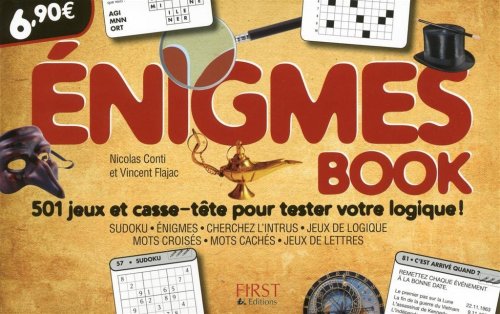 Beispielbild fr Enigmes book : 501 jeux et casse-tte pour tester votre perspicacit ! zum Verkauf von medimops