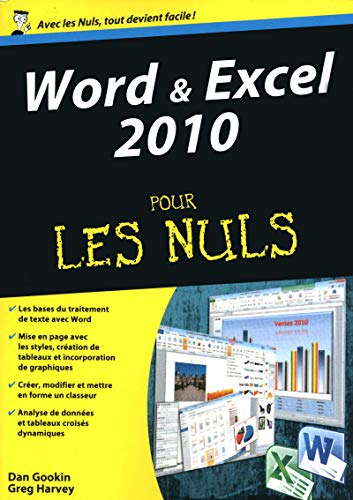 Imagen de archivo de Word et Excel 2010 Megapoche Pour les Nuls a la venta por Ammareal