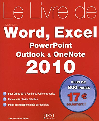Beispielbild fr Livre de Word, Excel, PowerPoint, Outlook, OneNote 2010 zum Verkauf von ThriftBooks-Atlanta