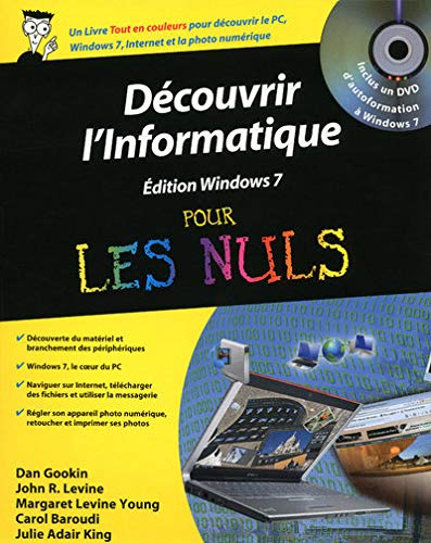 Stock image for Dcouvrir l'informatique pour les nuls : Edition Windows 7 (1DVD) for sale by medimops