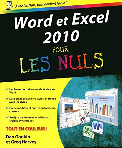 Stock image for Word et Excel 2010 pour les nuls for sale by medimops