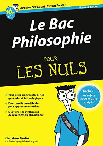 Stock image for Le bac philosophie pour les nuls for sale by A TOUT LIVRE