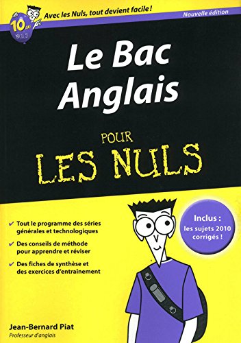 Stock image for BAC ANGLAIS 2011 POUR LES NULS for sale by LeLivreVert