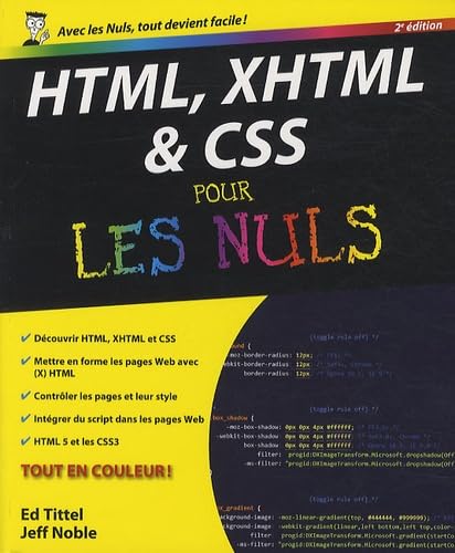 Beispielbild fr HTML, XHTML et CSS 2e Pour les nuls zum Verkauf von LeLivreVert