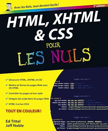 9782754025454: HTML, XHTML et CSS pour les nuls