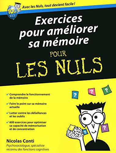 Beispielbild fr Exercices pour amliorer sa mmoire pour les nuls zum Verkauf von medimops