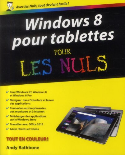 Stock image for Windows 8 pour tablettes pour les Nuls for sale by Ammareal