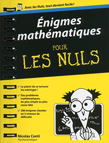 Beispielbild fr Enigmes Mathmatiques Pour Les Nuls zum Verkauf von RECYCLIVRE