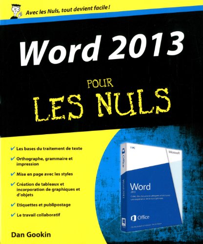 Beispielbild fr Word 2013 Pour les Nuls zum Verkauf von Ammareal